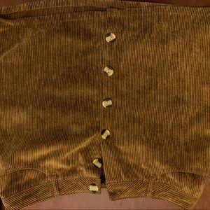 Tan corduroy skirt